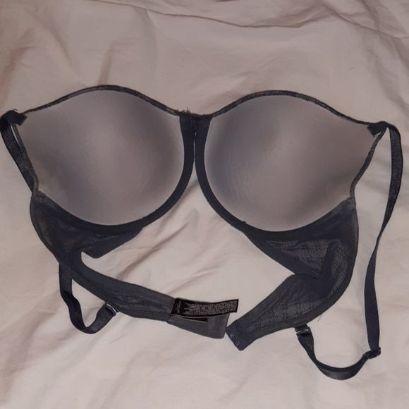 Victoria's Secret Lined Demi Grey Lace 34DD - Picture 2 of 7